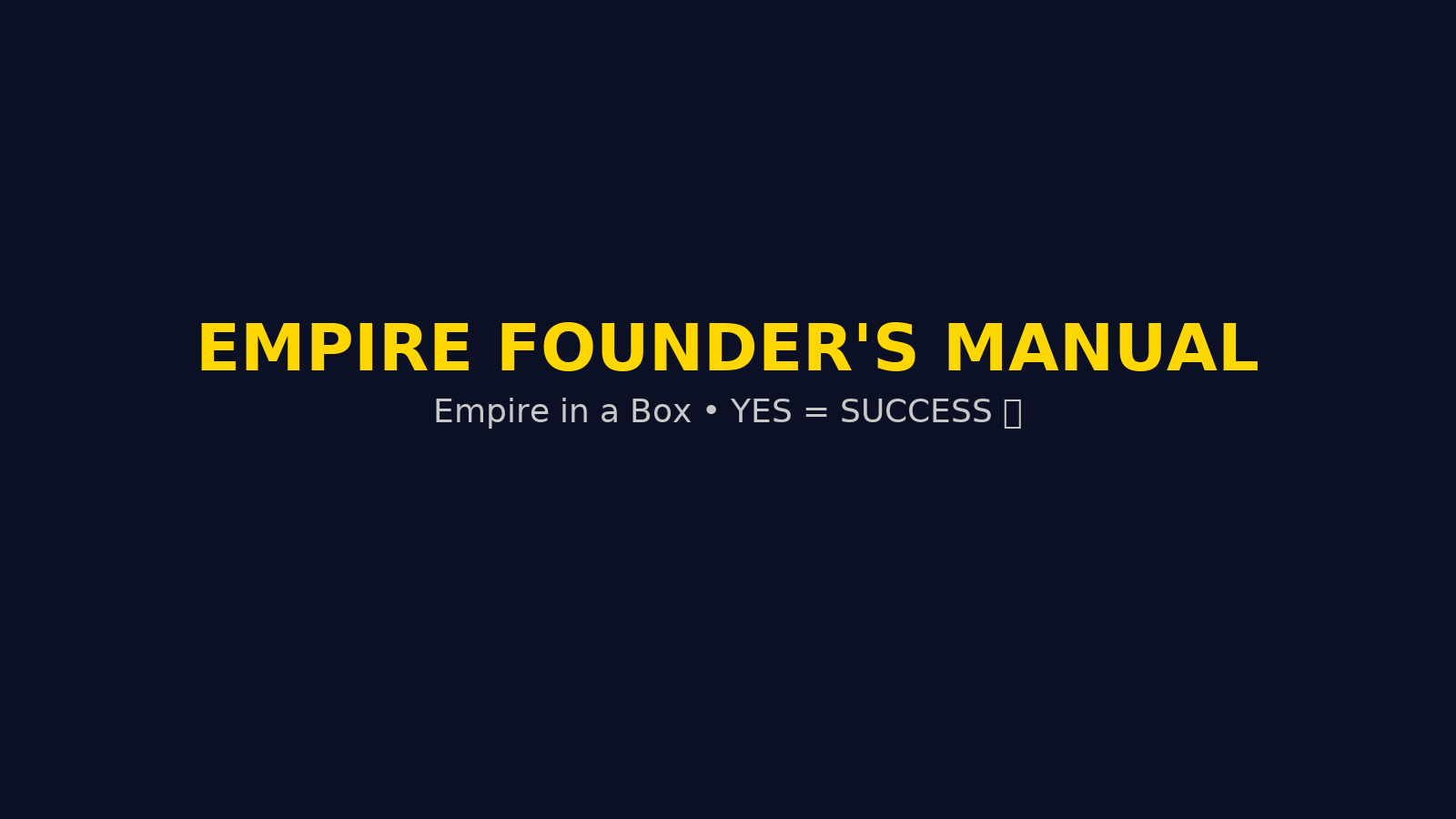 Empire Founder’s Manual mockup